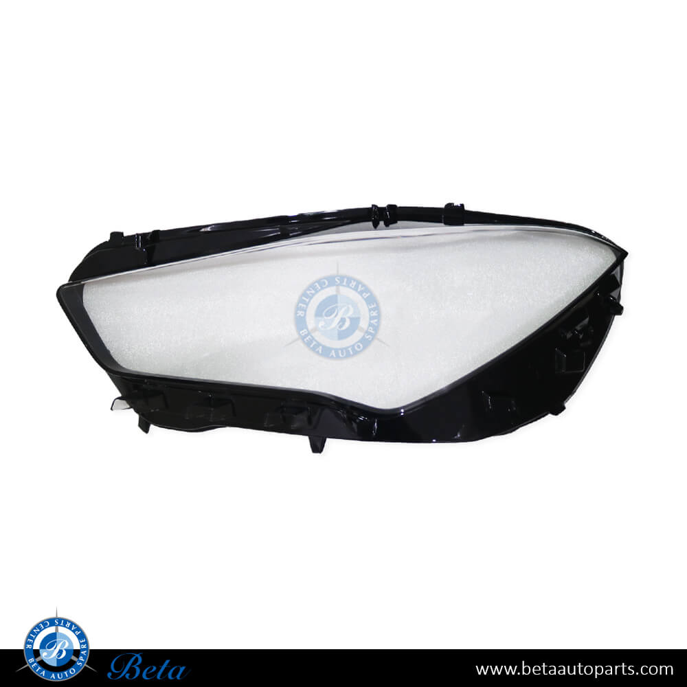 Left Side Headlamp Lens for Mercedes CLA-Class C118 2019-Up models, Part Number 1189063900 Left Side Headlamp Lens for Mercedes CLA-Class C118 2019-Up models, Part Number 1189063900